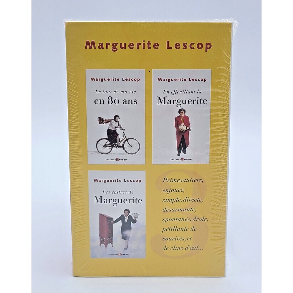 Margarite Lescop – Coffret Trois Romans –‎ Édition Lescop – French Novels NEW